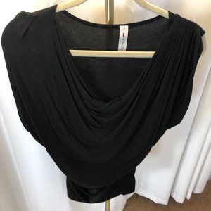 Super Cute Drappy Black Shirt